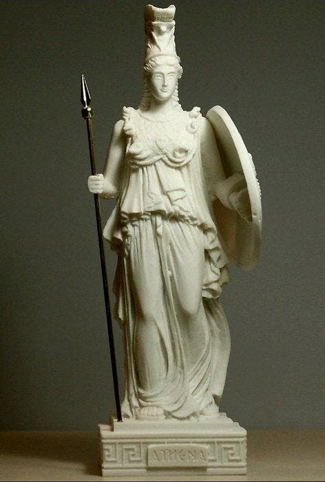 Statue, Statua scultura Athena Minerva dea greca romana, Antiquités & Art, Curiosités & Brocante