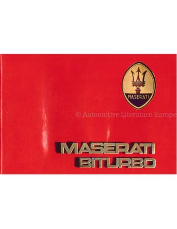 1987 MASERATI 420I ONDERHOUDSBOEKJE ITALIAANS