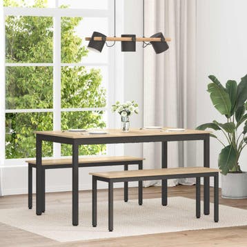 vidaXL Eettafels 140 x 80 x 75 cm Bewerkt hout Sonoma Eiken, Verzenden