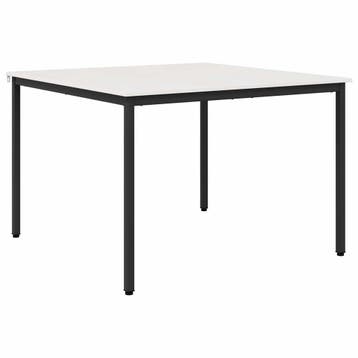 Eettafel Wit 110cm | Retour deal | Nu bodemprijs, Huis en Inrichting, Tafels | Eettafels, Verzenden, Vierkant, Zo goed als nieuw