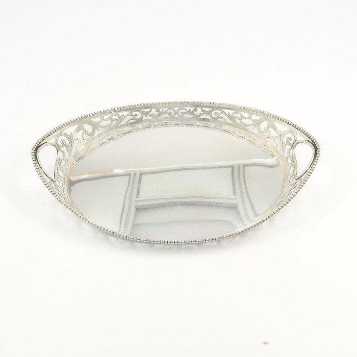 G. van der Ree (Schoten 1930) - Dienblad - .833 zilver, Antiek en Kunst, Antiek | Zilver en Goud