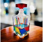 Vetreria Zecchin - Bouteille - Verre, Décoré à la main