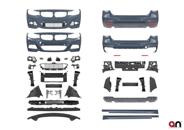 M-Pakket Sport look Uitlaat L+R BMW 3 Serie F34 GT B2592, Autos : Pièces & Accessoires, Carrosserie & Tôlerie