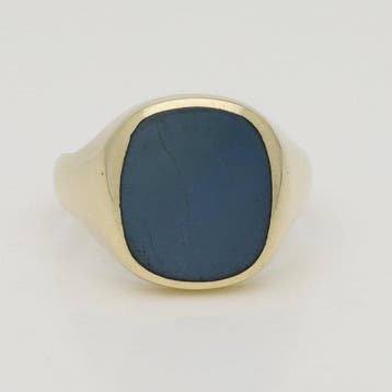 Ring - 14 karaat Geel goud - Lagensteen, Nieuw