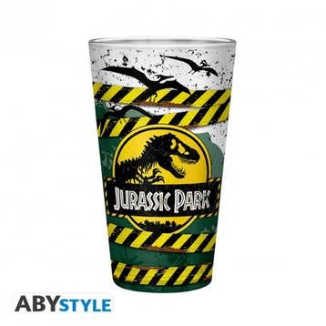 Jurassic Park Danger High Voltage XL Glas, Ophalen of Verzenden, Nieuw
