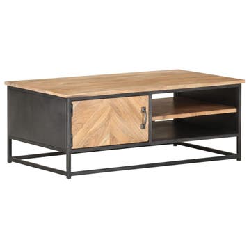 vidaXL Salontafel 90x50x35 cm massief acaciahout, Verzenden