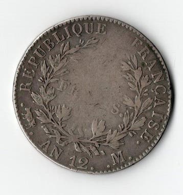 Frankrijk. Napoléon I (1804-1814). 5 Francs An 12-M,, Timbres & Monnaies, Monnaies | Europe | Monnaies non-euro