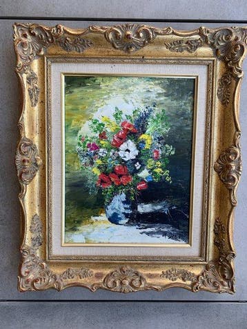 Michel Rodier (1948) - Bouquet champêtre, Antiek en Kunst
