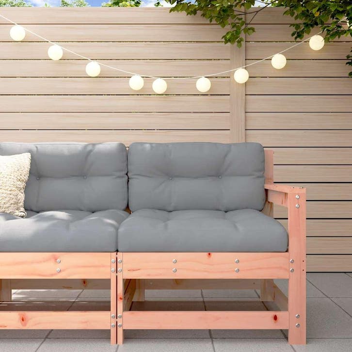 vidaXL Tuinstoel met kussens massief douglashout, Tuin en Terras, Tuinsets en Loungesets, Nieuw, Verzenden