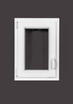PVC raam draai kiep b50xh70 cm wit, Gevelraam of Ruit, Minder dan 80 cm, Minder dan 80 cm, Nieuw