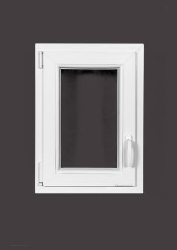 PVC raam draai kiep b50xh70 cm wit, Gevelraam of Ruit, Minder dan 80 cm, Minder dan 80 cm, Nieuw