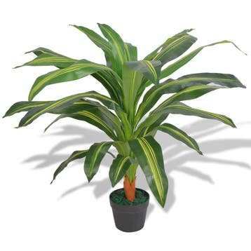vidaXL Kunst dracena plant met pot 90 cm groen, Verzenden, Nieuw