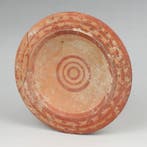 Etruscan Aardewerk Cereton-plate met reigers, Verzamelen