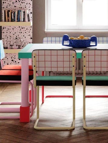 Seletti - Hello Again - Stoel - Superchair Red Grid - Hout,