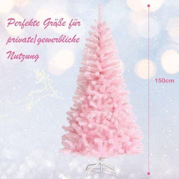 2dekans | Coast Kunstkerstboom Roze – 75 x 75 x 150 cm – Met, Ophalen of Verzenden, Nieuw