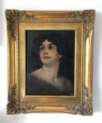 Gyula Éder (1875-1945) - Muse Jolánka. Portrait of the