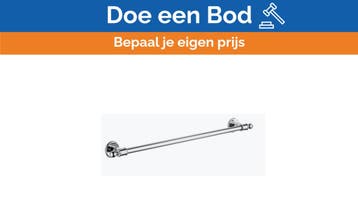Bieden: Volevatch B/SE-30-0B 300 mm nickel towel holder, Ophalen of Verzenden, Nieuw