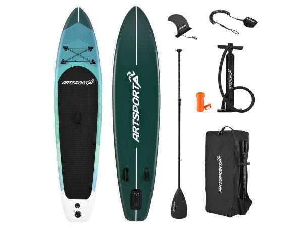Veiling - Opblaasbaar SUP Board - Blue Wave - Incl. toebehor, Watersport en Boten, Suppen