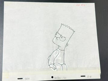 Gracie Films (1992) - Dessin danimation original de Bart, Nieuw in verpakking