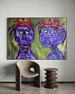 Timo Wedell - After War Kings - XXL - Hommage Basquiat, Antiek en Kunst