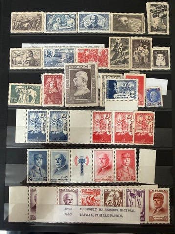 France - Collection Personnages dont séries Renoir,, Gestempeld