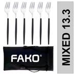 Fako Bijoux - Gebaksvork / Dessertvork Smal - 13cm -, Verzenden