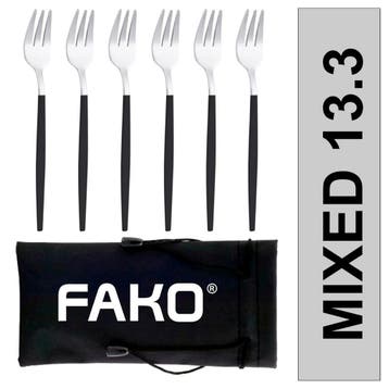 Fako Bijoux - Gebaksvork / Dessertvork Smal - 13cm -, Verzenden, Nieuw