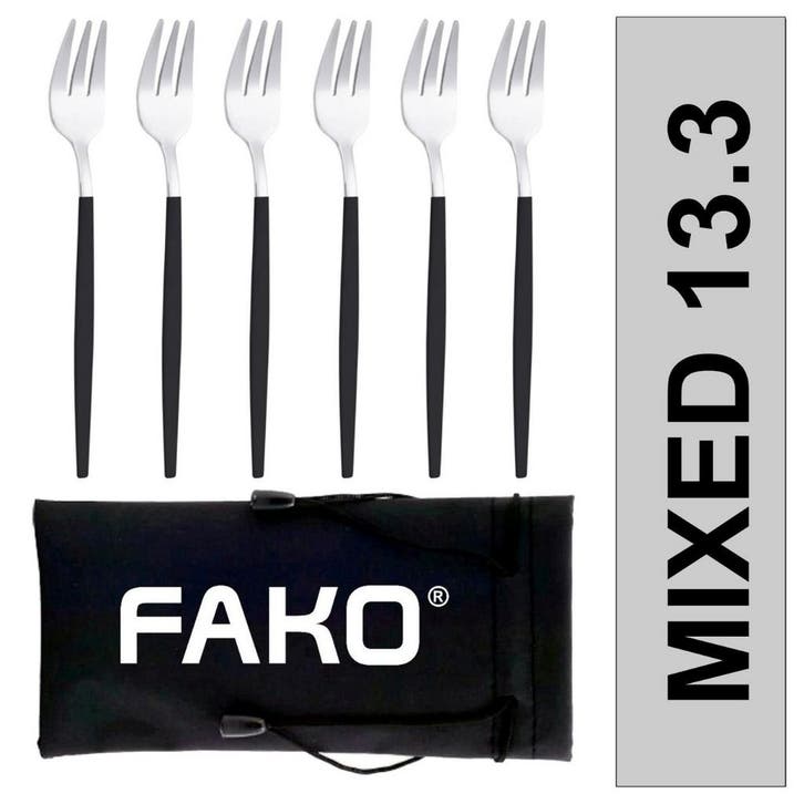 Fako Bijoux - Gebaksvork / Dessertvork Smal - 13cm -, Maison & Meubles, Cuisine | Couverts, Envoi
