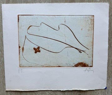 Antoni Tapies (1923-2012) - Sin titulo, Antiek en Kunst