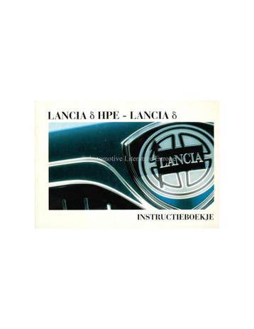 1998 LANCIA DELTA & HPE INSTRUCTIEBOEKJE NEDERLANDS, Ophalen of Verzenden