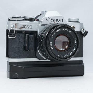 Canon AE-1 + FD 1,8/50mm + Auto Winder 2 | Appareil photo, Nieuw