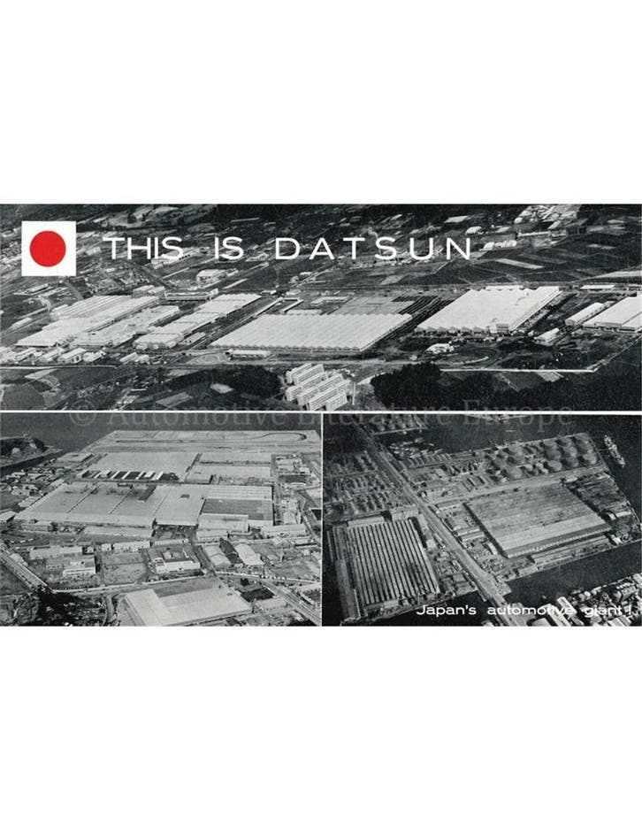 1966 DATSUN PROGRAMMA BROCHURE NEDERLANDS, Livres, Autos | Brochures & Magazines