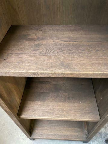 Boekenkast drift wood, smoke brown (nieuw, outlet), Huis en Inrichting, Nieuw, Overige houtsoorten, Met plank(en)
