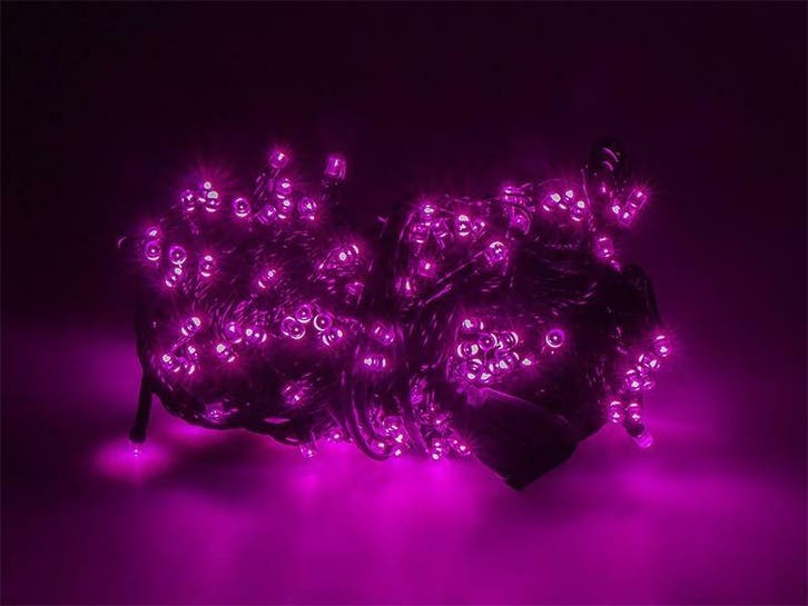 Kerstverlichting Paars 16 Meter 200 LEDs - 8 Standen, Diversen, Kerst, Verzenden
