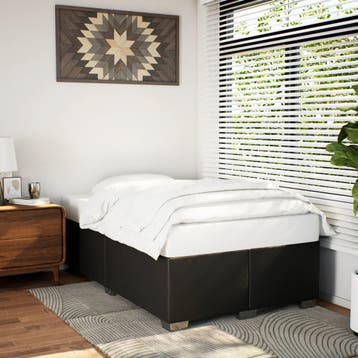 vidaXL Bedframe kunstleer zwart 120x200 cm, Verzenden