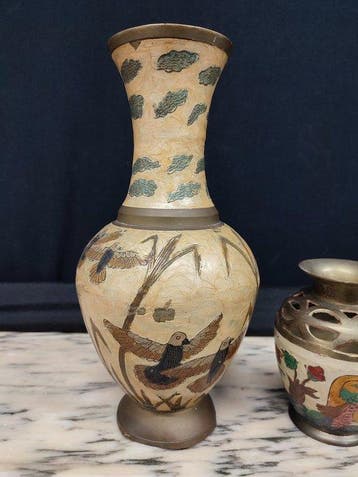 Ornement décoratif (2) - Peints à la main - Vases vintage en