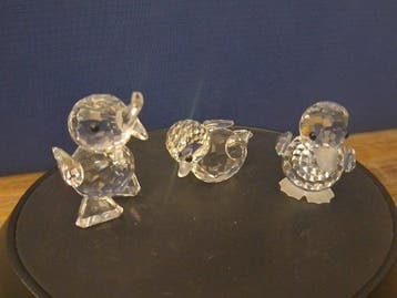 Swarovski - Beeldje - Spelende eendjes - Box (3) - Kristal
