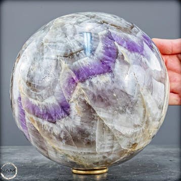 Chevron naturel - Améthyste Sphère- 6951.39 g, Collections