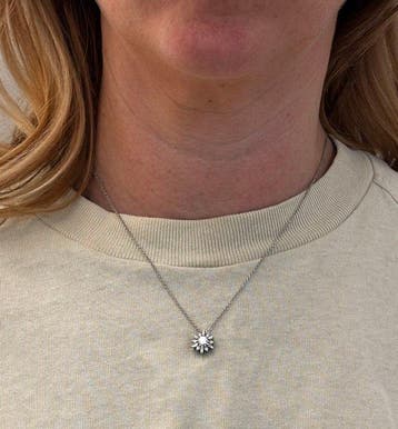 Halsketting - 18 karaat Witgoud - 0.58ct. tw. Diamant, Nieuw