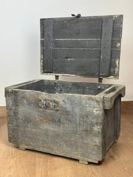 Krat - Hout, IJzer - Werkkisten, Antiek en Kunst, Curiosa en Brocante