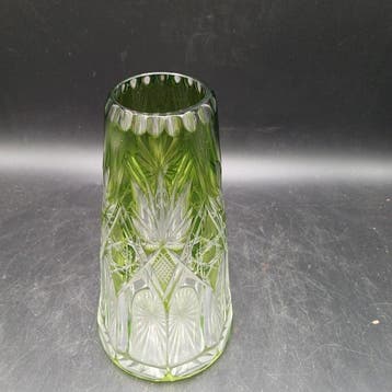 Val Saint Lambert - Vase - Cristal - Vase vert clair