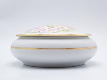 Limoges - Sieradendoos - Model Bouquet di Fiori met Bordo