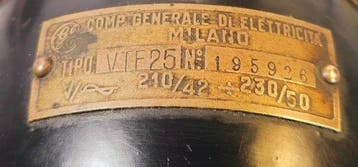 Compagnia Generale di Elettricità Elektrische ventilator -