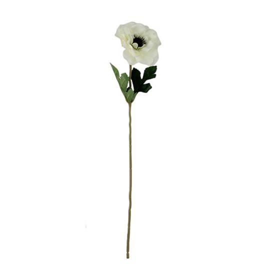 Anemoon Ivory Zijdenbloem 48 cm per stuk, Huis en Inrichting, Woonaccessoires | Kunstplanten en Kunstbloemen, Nieuw