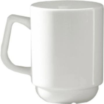 Mokken | Porselein | Wit | 25cl | 12 Stuks | Ø70x90(h)mm, Verzenden