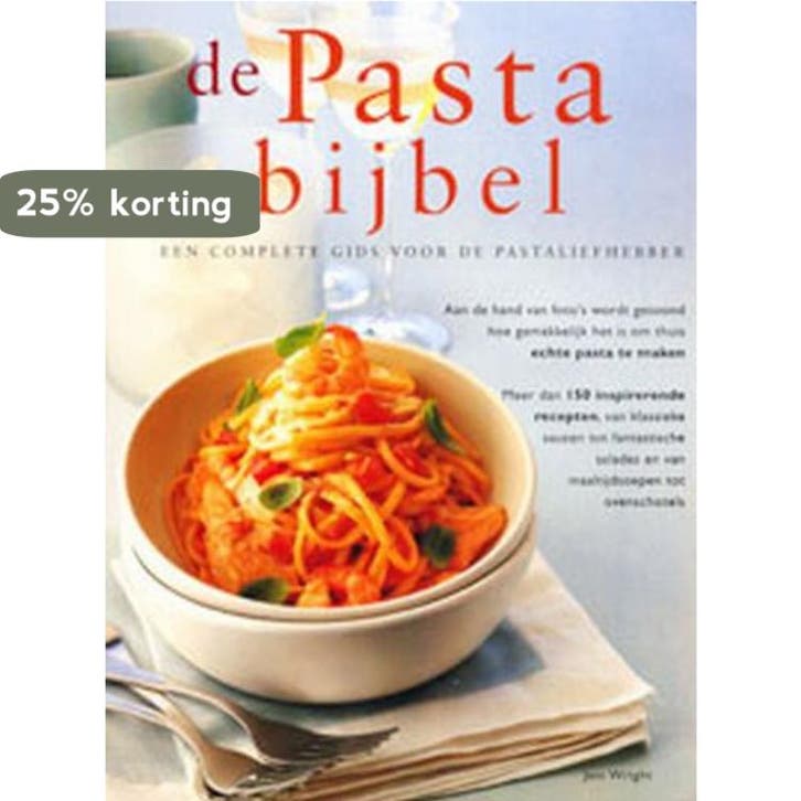 De pastabijbel 9789059200104 J. Wright, Boeken, Kookboeken, Zo goed als nieuw, Verzenden