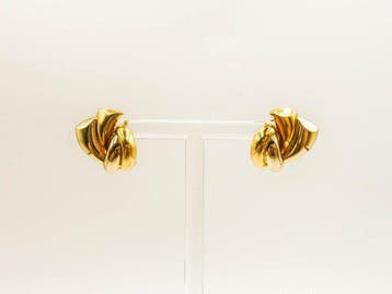 Boucles doreilles - 18 carats Or blanc, Or jaune, Bijoux, Sacs & Beauté, Boucles d'oreilles