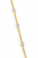 Armband - 18 karaat Geel goud - 1.02ct. tw. Diamant