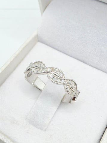 Sans prix de réserve - Bague Argent - 0.33ct. tw. Diamant