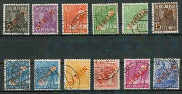 Berlijn 1948/1948 - Berlijn - Berlijn 1948, MiNr 21-34, Rode